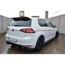 Накладки сплиттеры боковые на задний бампер на Volkswagen Golf VII GTI